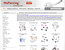 Tablet Screenshot of mspiercing.com